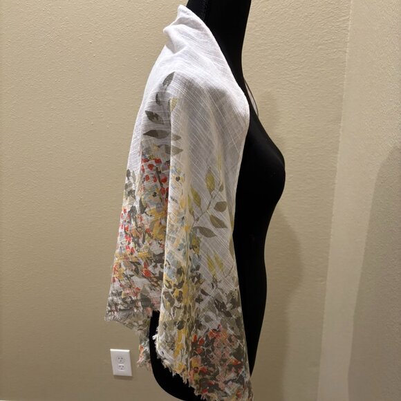 J.Jill Pure Jill Accessories Floral Spring Scarf Wrap - Picture 5 of 9